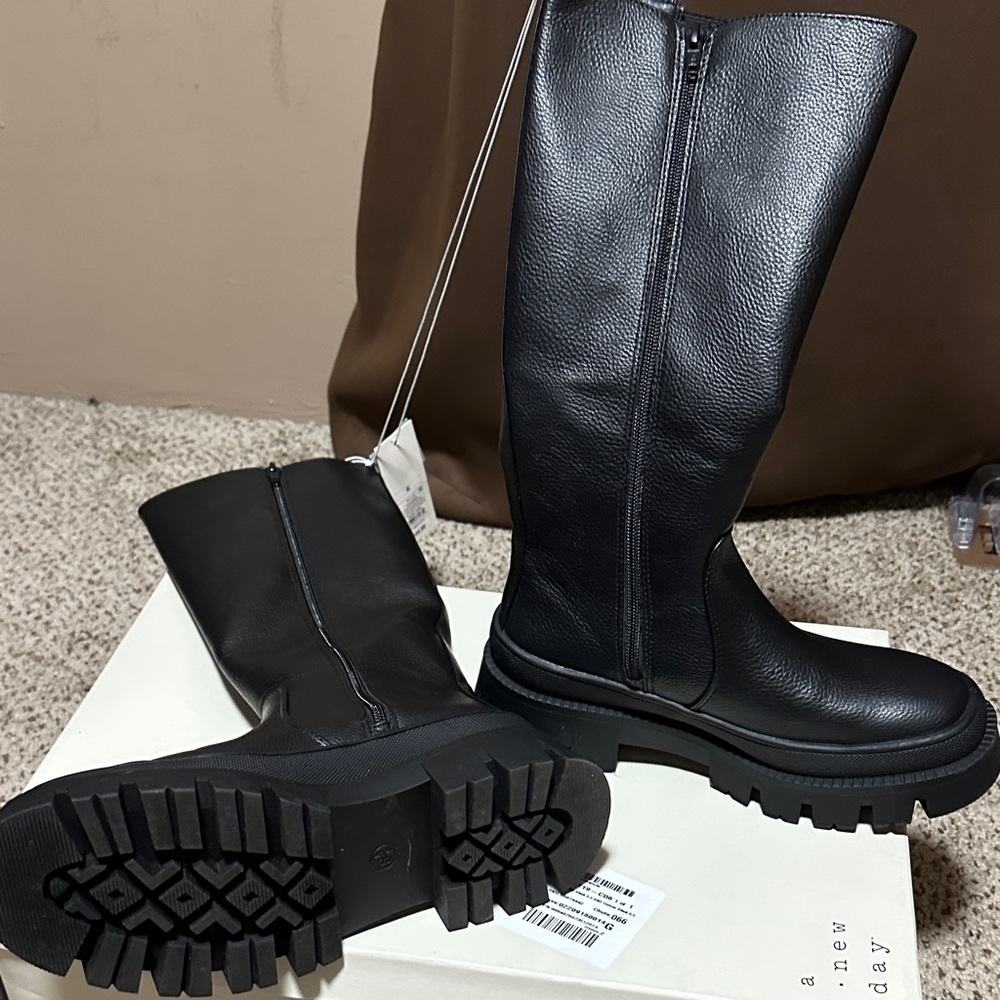 A New Day Women's Over the Knee Black Boots